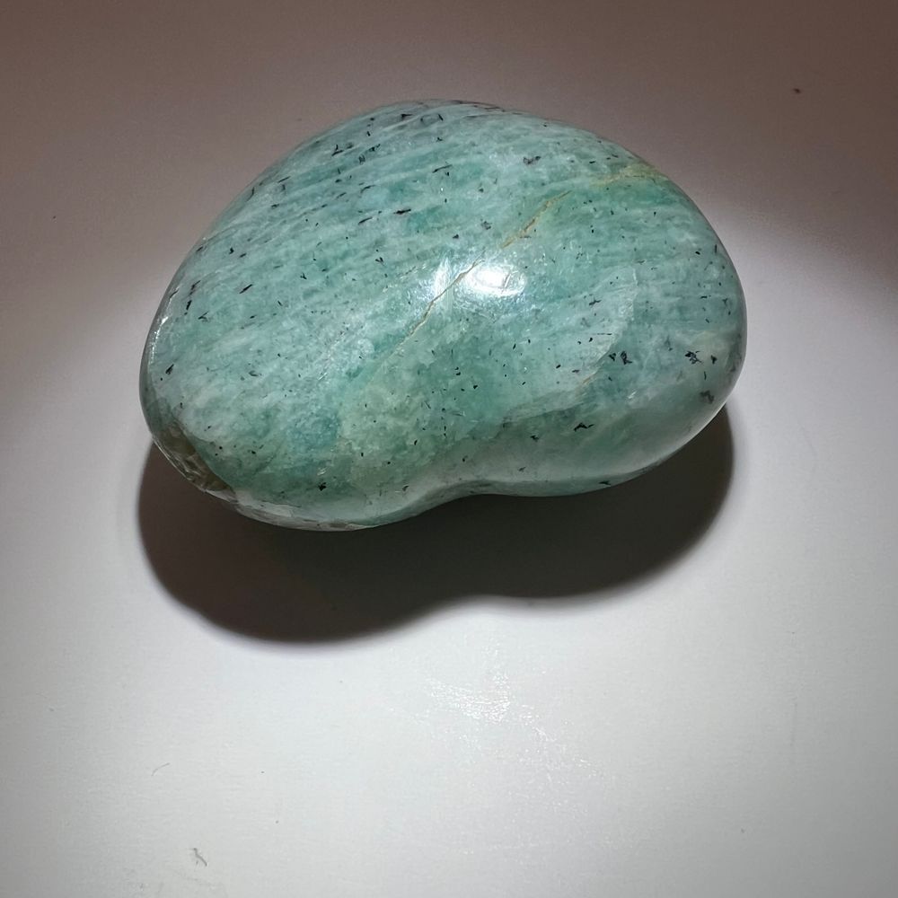 Amazonite‎ Heart Carving - Picture 4 of 10